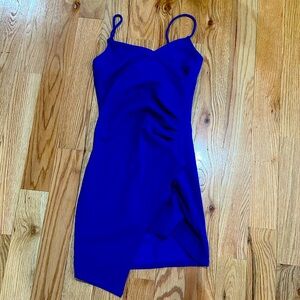 Sexy royal blue dress